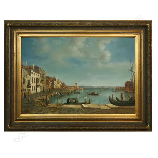 Canaletto inspired Venetian scene