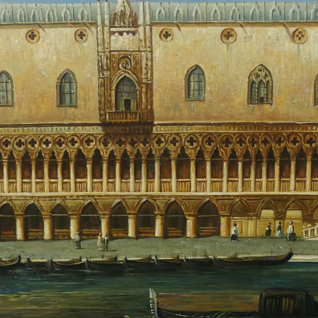 Roco (Late 20thC) 'Piazza San Marco (St. Mark's Square) and the Grand Canal Venice, Image 1++