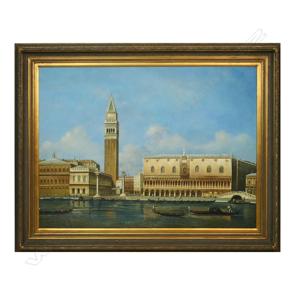 Roco (Late 20thC) 'Piazza San Marco (St. Mark's Square) and the Grand Canal Venice, Image 1++