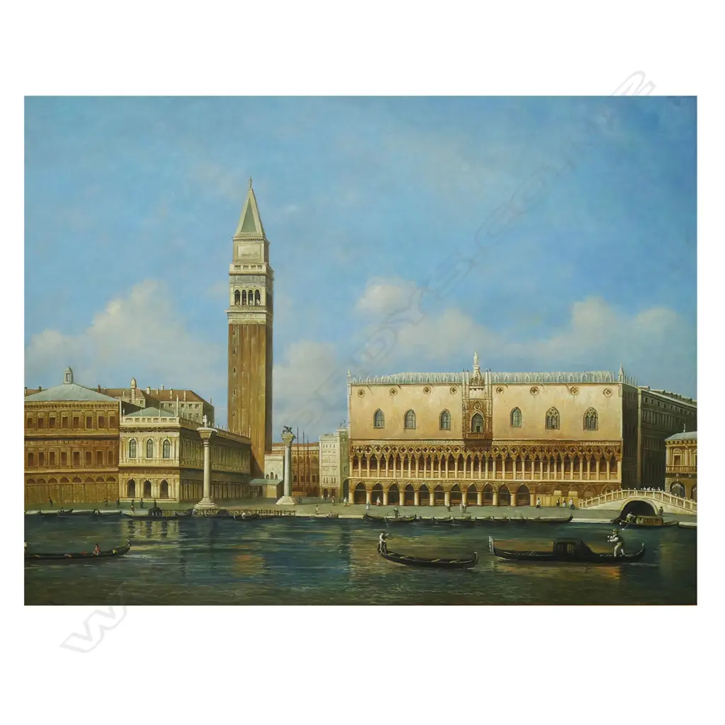 Roco (Late 20thC) 'Piazza San Marco (St. Mark's Square) and the Grand Canal Venice, Image 1++