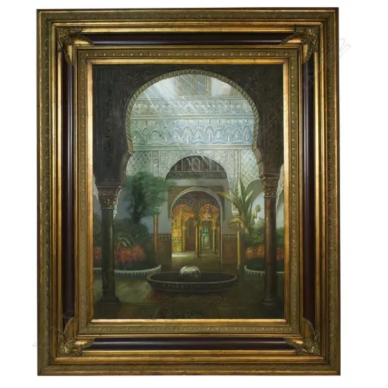 Artist unknown Moroccan Courtyard,