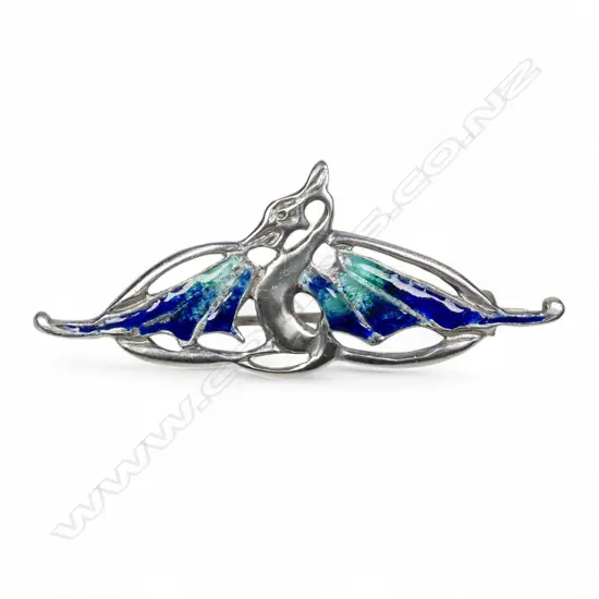 A sterling silver Cymric brooch,