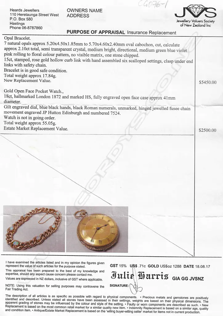 An Edwardian 15ct rose gold and opal bracelet, Image 1++