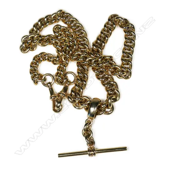 A 10ct gold chain necklace,