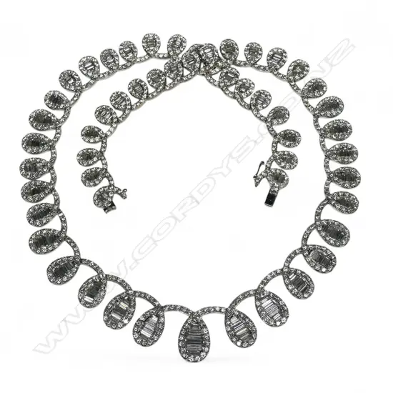 A magnificent modern diamond necklace,