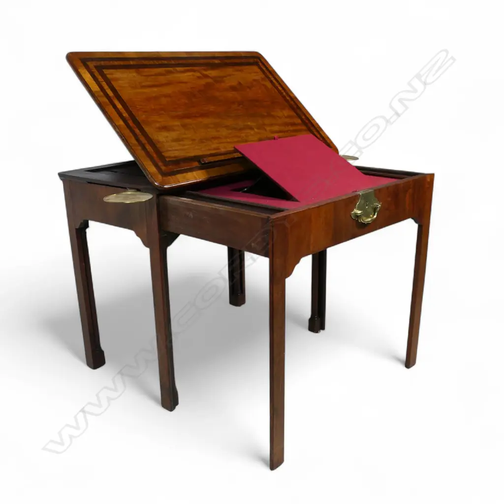 A Georgian mahogany architects table, Image 1++