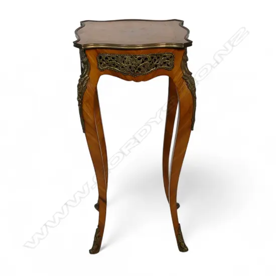 A French kingwood vase table,