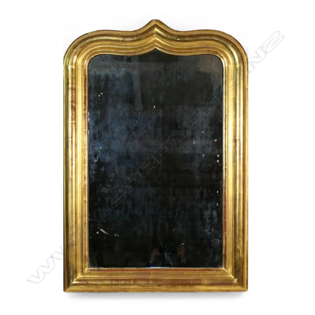 A 19thC French gilt framed mirror, Image 1++