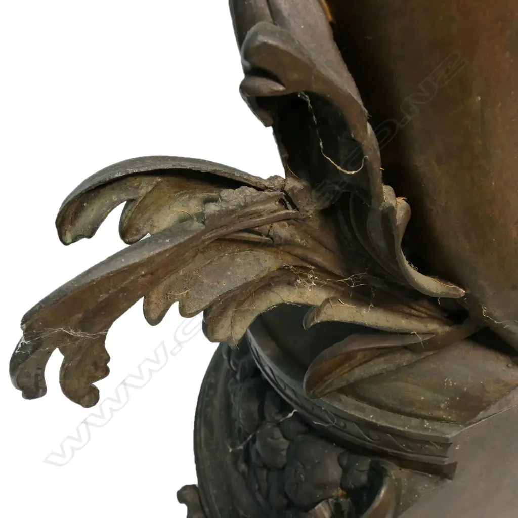 A very impressive 19thC French monumental bronzed spelter statue of the Greek Goddess Athena mounted with a clock, Image 1++