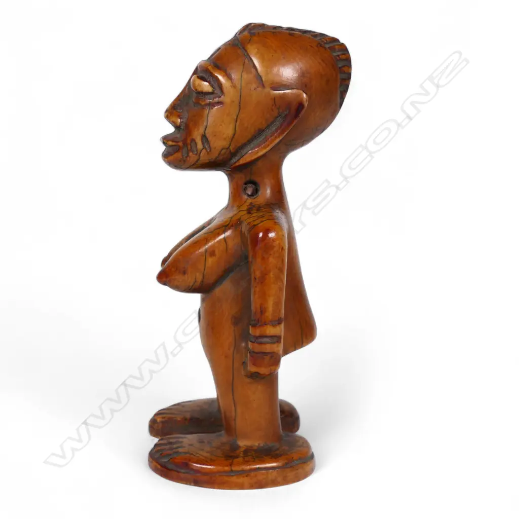 An early 20thC Nigerian Ere Ibeji ivory figure, Image 1++