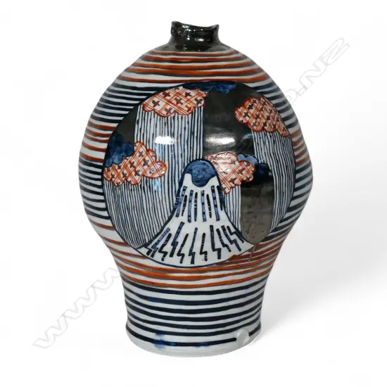 Aaron Scythe porcelain vase,