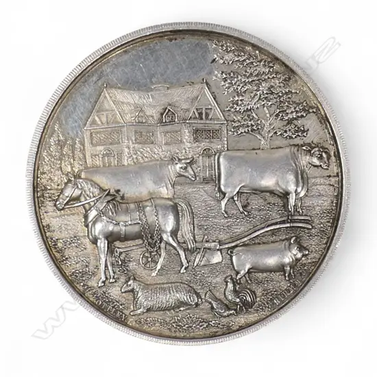 A rare 1886 Tokomairiro Farmers Club medal,