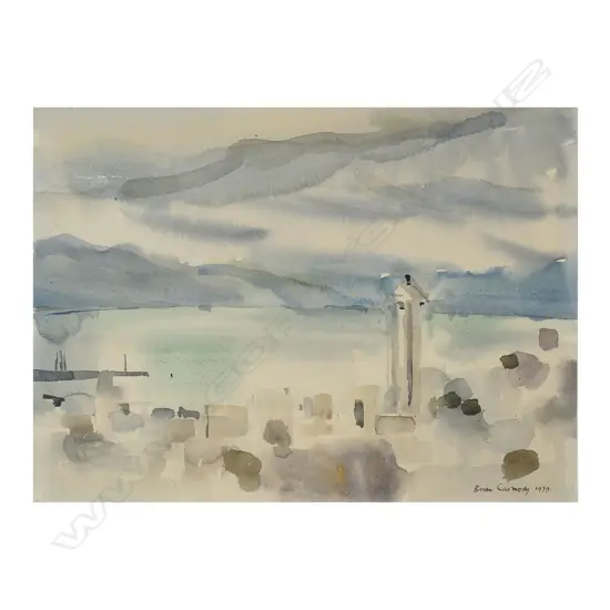 Brian Carmody (NZ 1930-2016) Wellington Harbour,