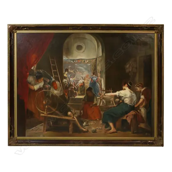After Diego Velazquez Las Hilanderas (The Spinners),