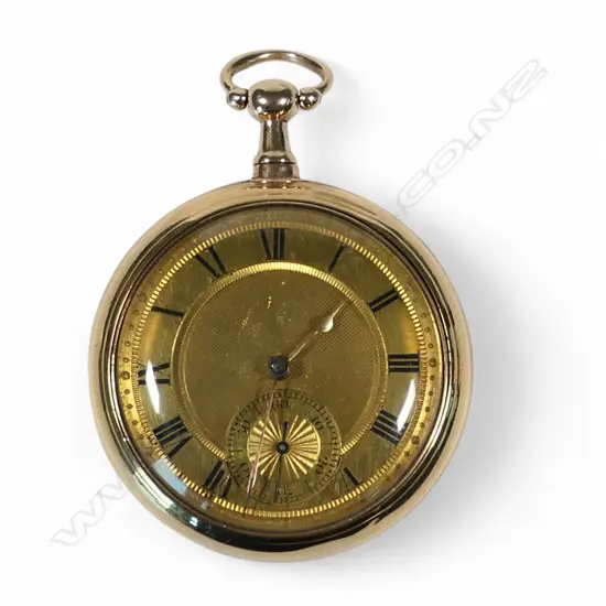 A Victorian Mitchell & Russell (Glasgow) 18ct gold pair cased gent's pocket watch,
