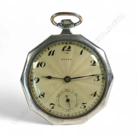 A 1940's Rolex gent's octagonal cased pocket watch,