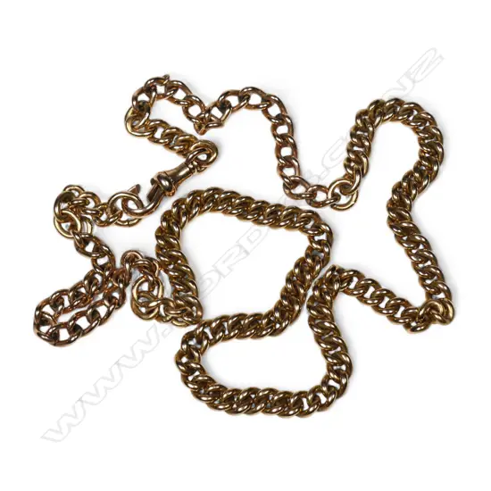 An 18ct gold fob chain,