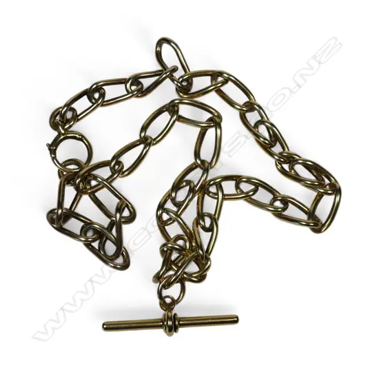 An Edwardian 9ct gold fob chain,