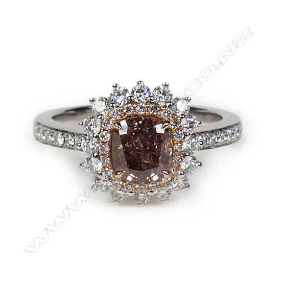 An 18ct white gold and diamond dress ring,