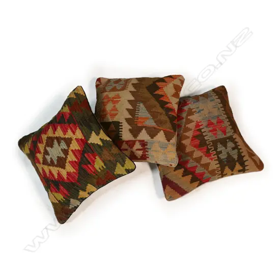 Three kilim cushions,