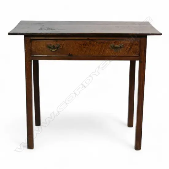 A George II provincial oak low boy.