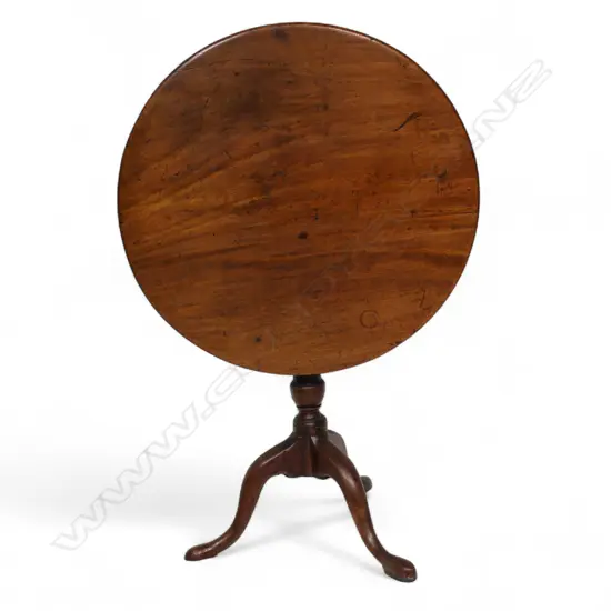 A George III mahogany tripod table,