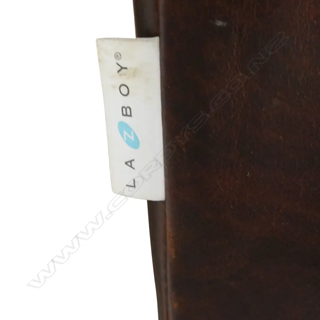 A La-Z-boy leather two-seater roll arm sofa, Image 1++