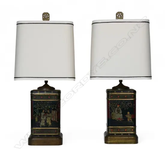 A pair of vintage Frederick Cooper table lamps,