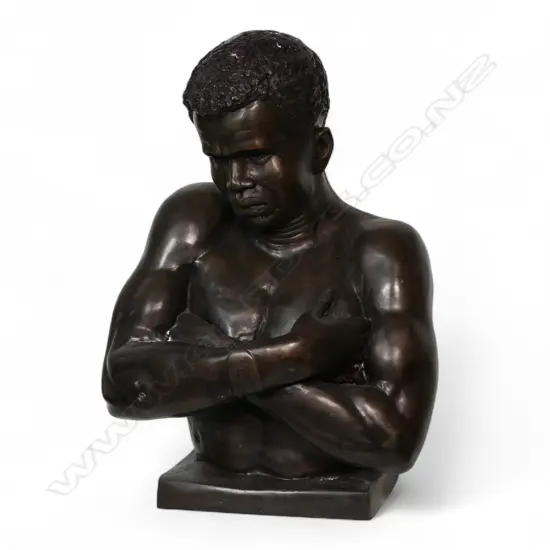 A large bronze sculpture after the original by Anton van Wouw 'Shangaan',