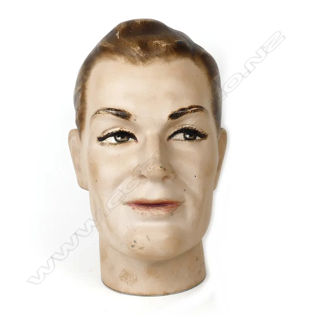 A vintage white male mannequin head Image 1++