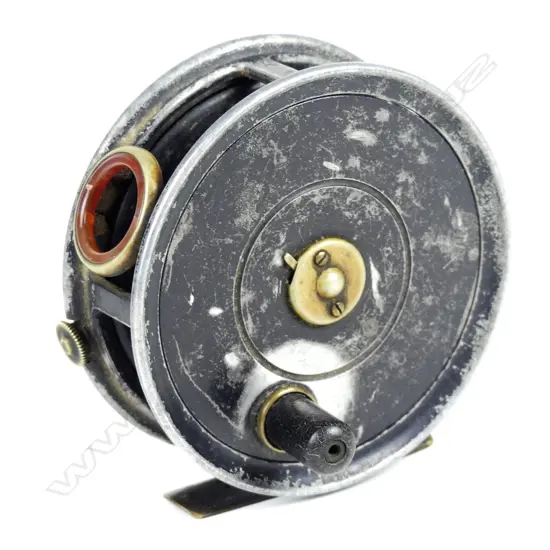An unmarked fly reel