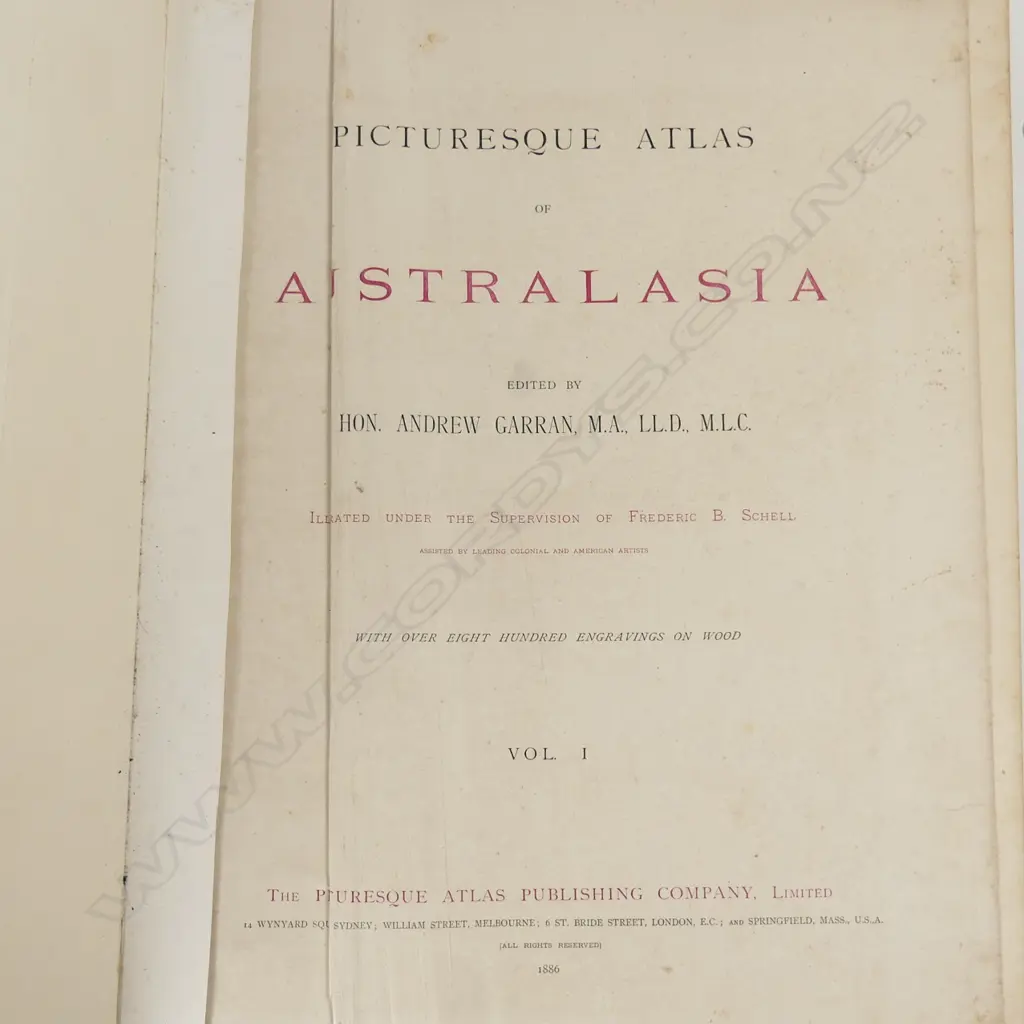 'The Picturesque Atlas of Australasia' Vols I Image 1++