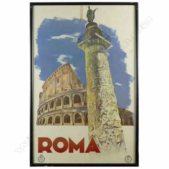 A large vintage travel poster for Rome / Roma issued by ENIT and Italian Railways