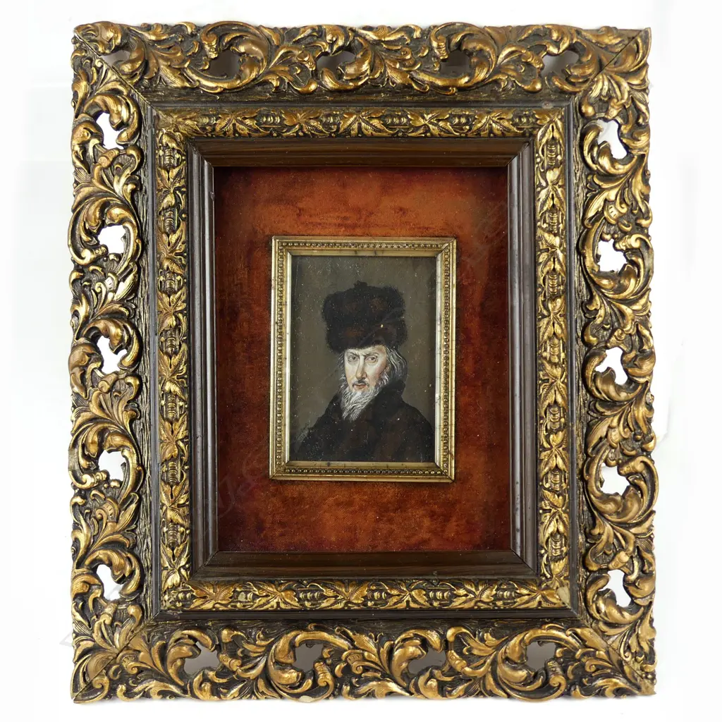 A framed miniature portrait Image 1++