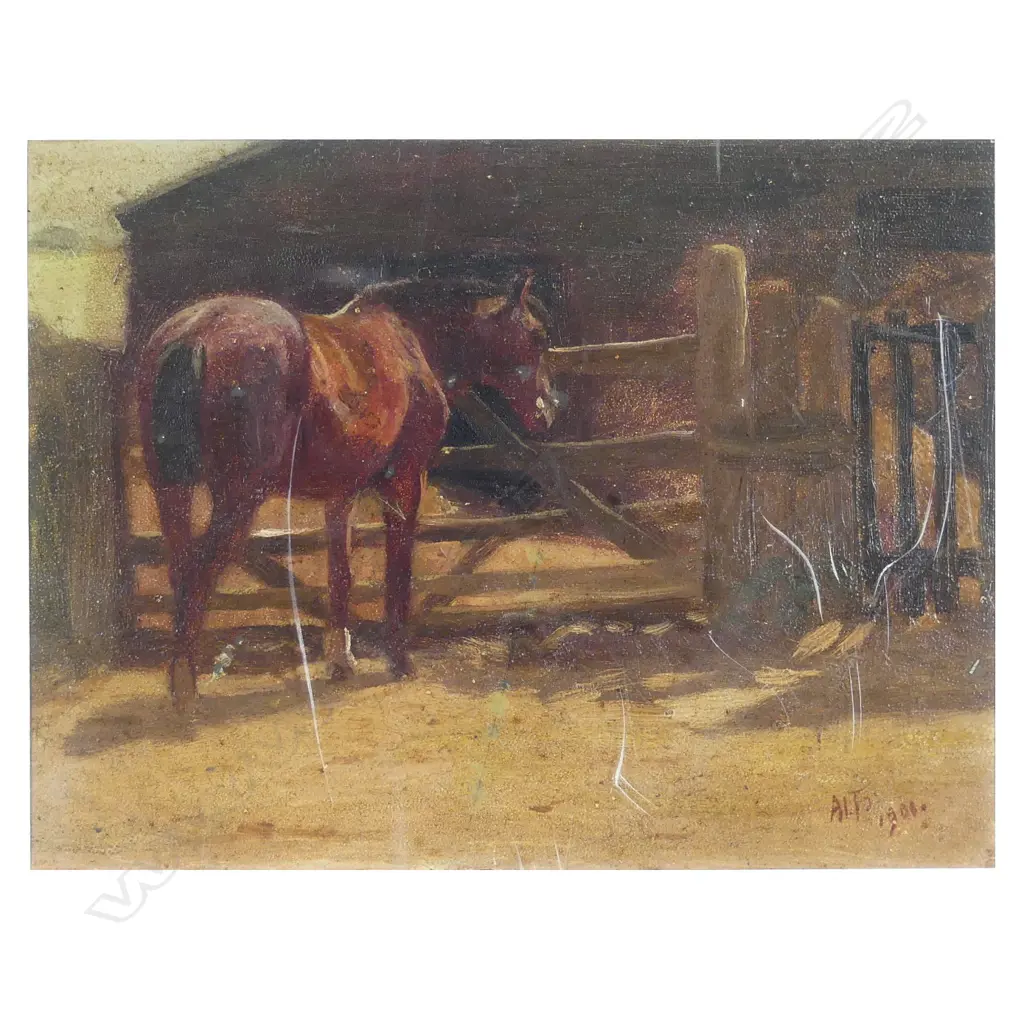 Two horse studies in oil Image 1++