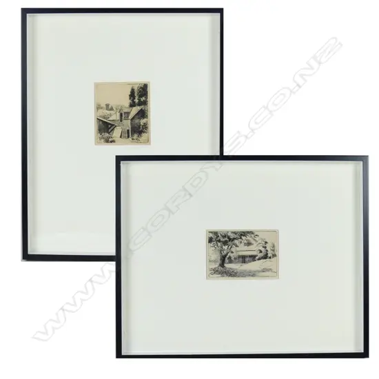 Two Qoin Club etchings