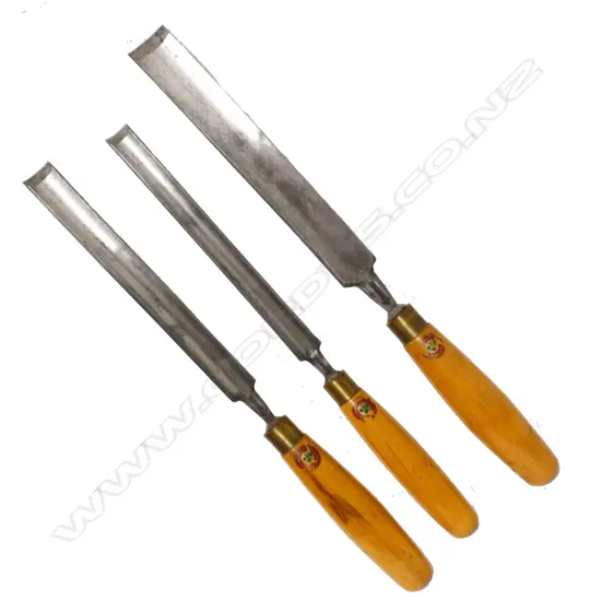 Three large Marples chisels