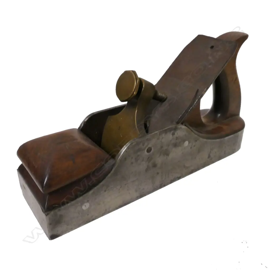 A rosewood and steel smoothing plane Image 1++