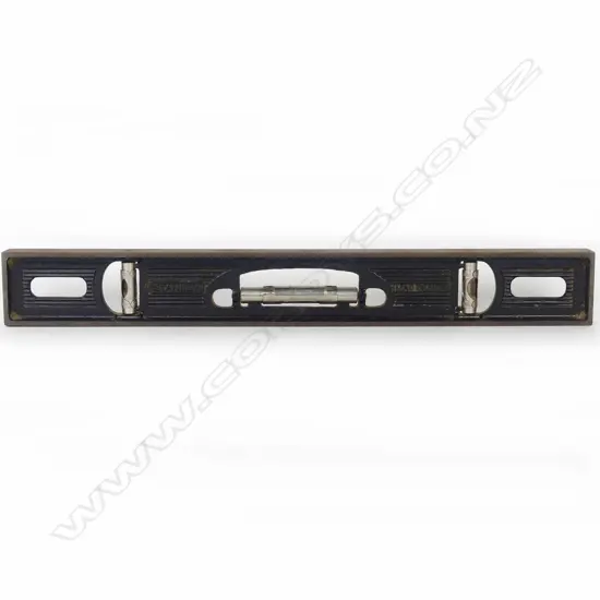 An 18" Stanley cast iron level