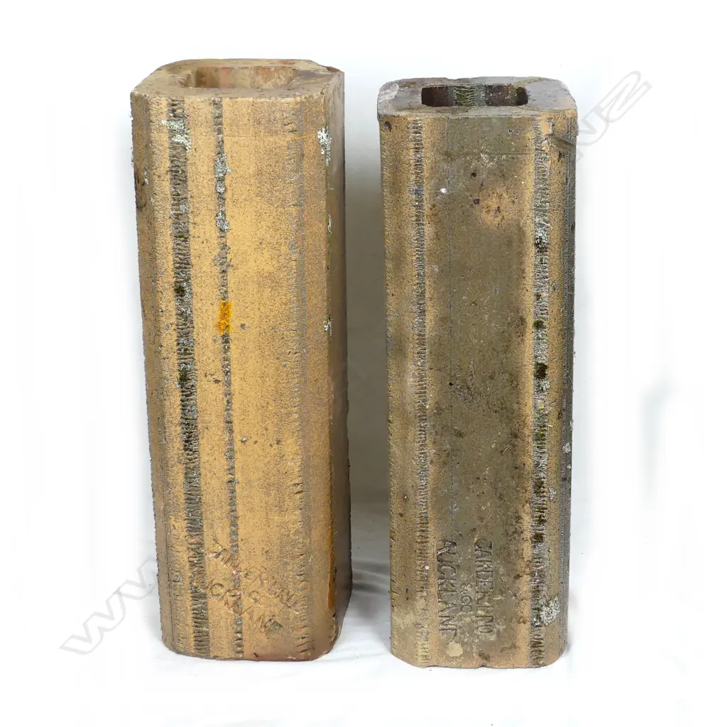 Two colonial salt glazed pottery house piles Image 1++