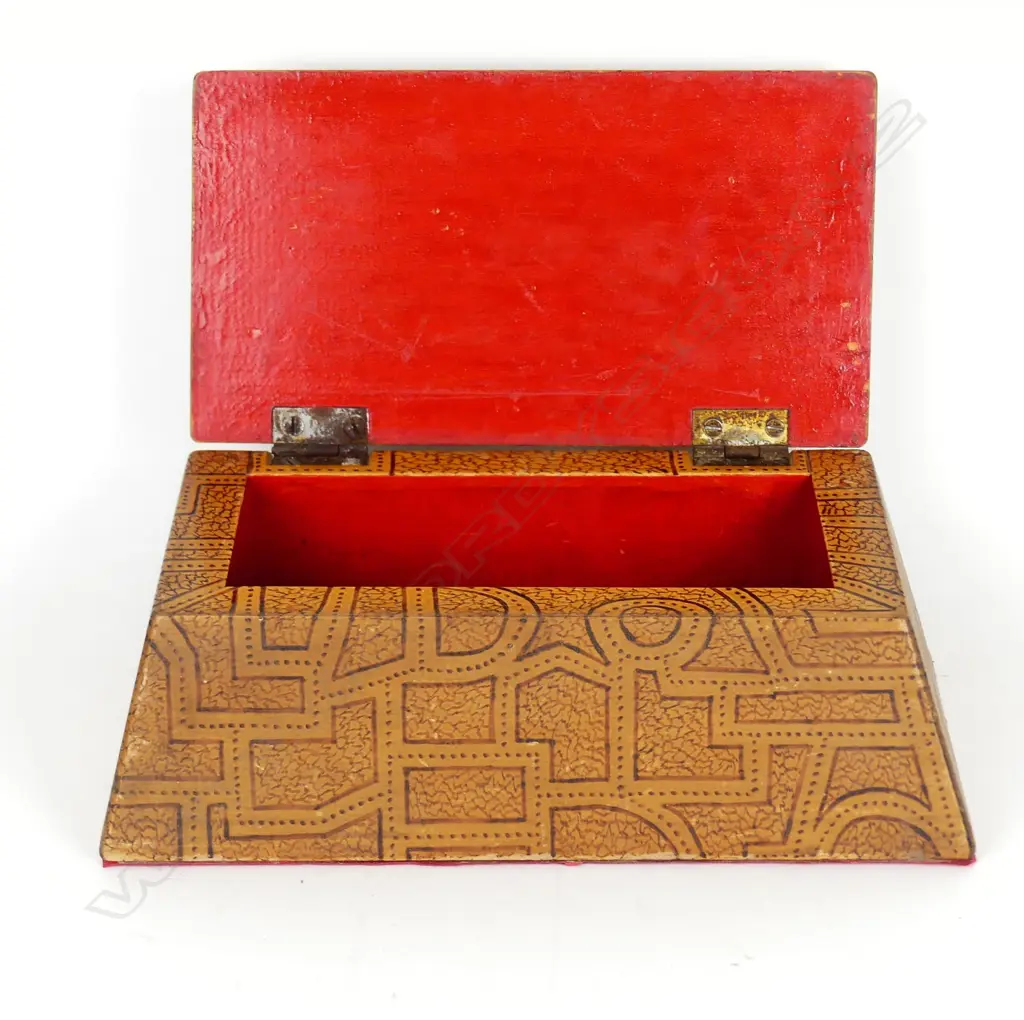 A wood carved trinket box Image 1++