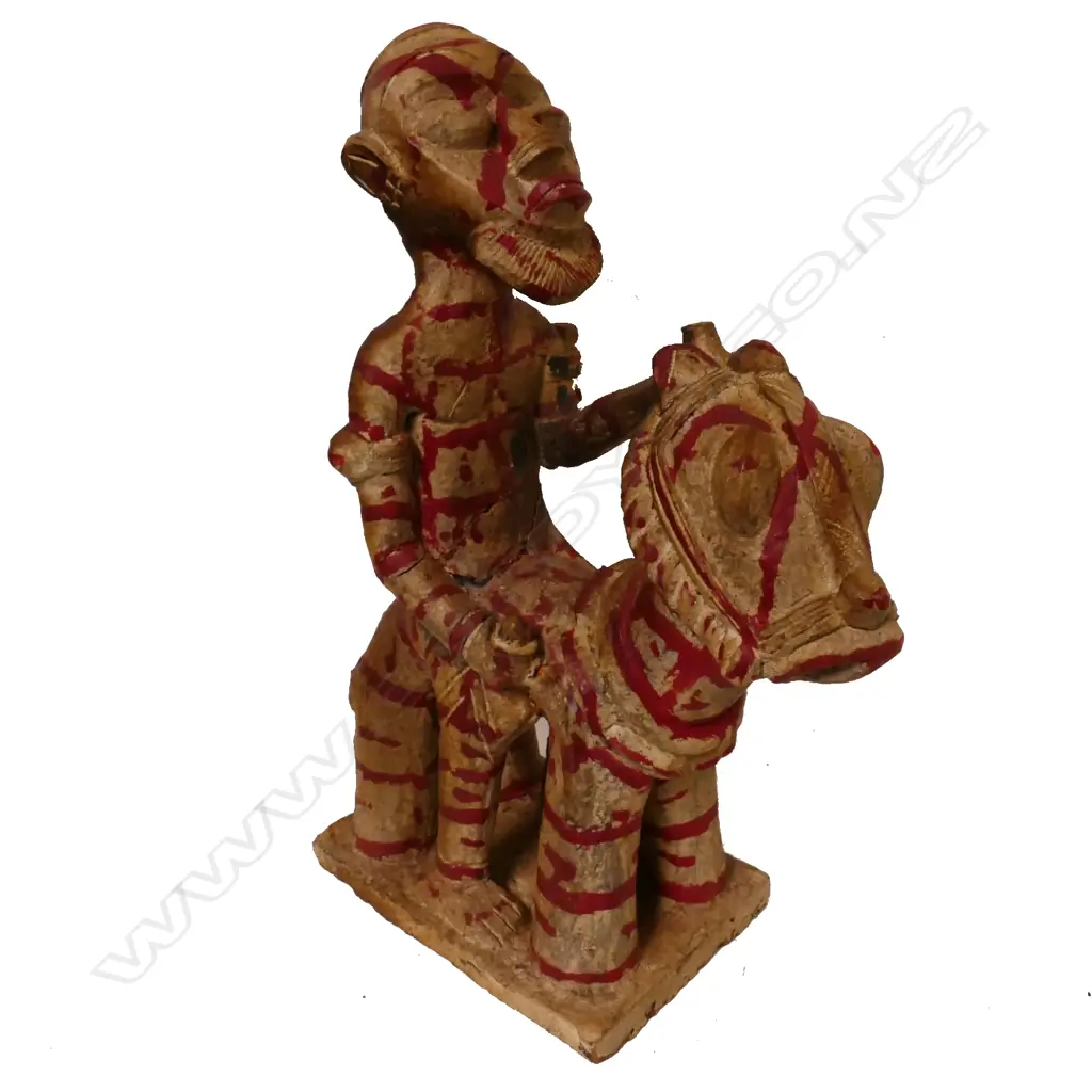 An African terracotta equestrian figure Image 1++