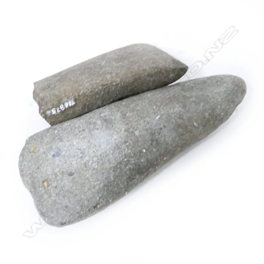 Two Maori Pre-European stone toki (adze blades) Image 1++