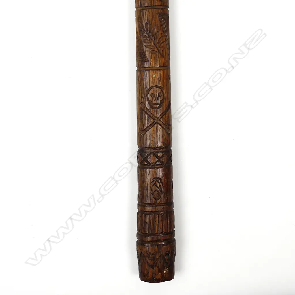A teak truncheon from the 1913 Great Strike Image 1++