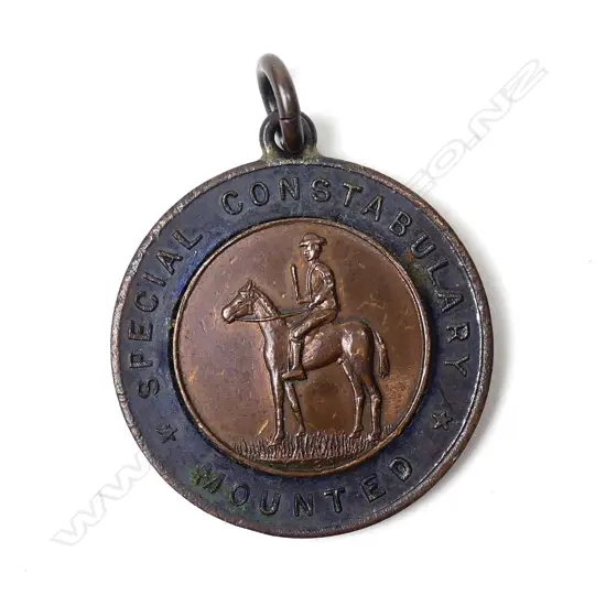 A scarce copper 'Special Constabulary [Mounted]' medal 1913