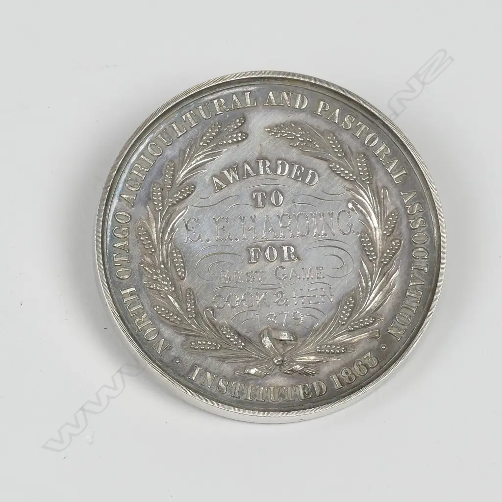 A silver North Otago A & P medal Image 1++