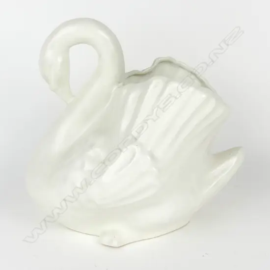 A large Crown Lynn white swan