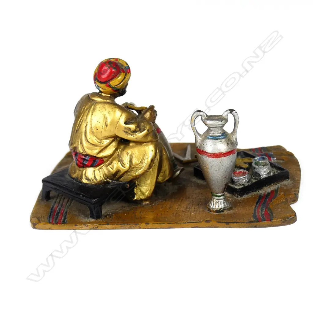 Franz Bergman Orientalist 1920s cold painted bronze Image 1++