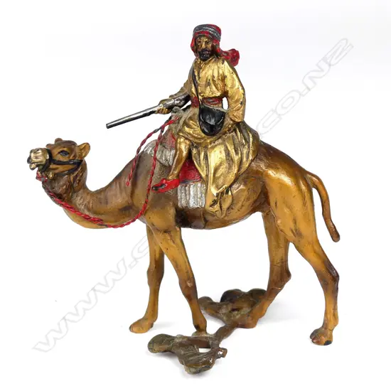 Franz Bergman 1920s Orientalist bronze sculpture