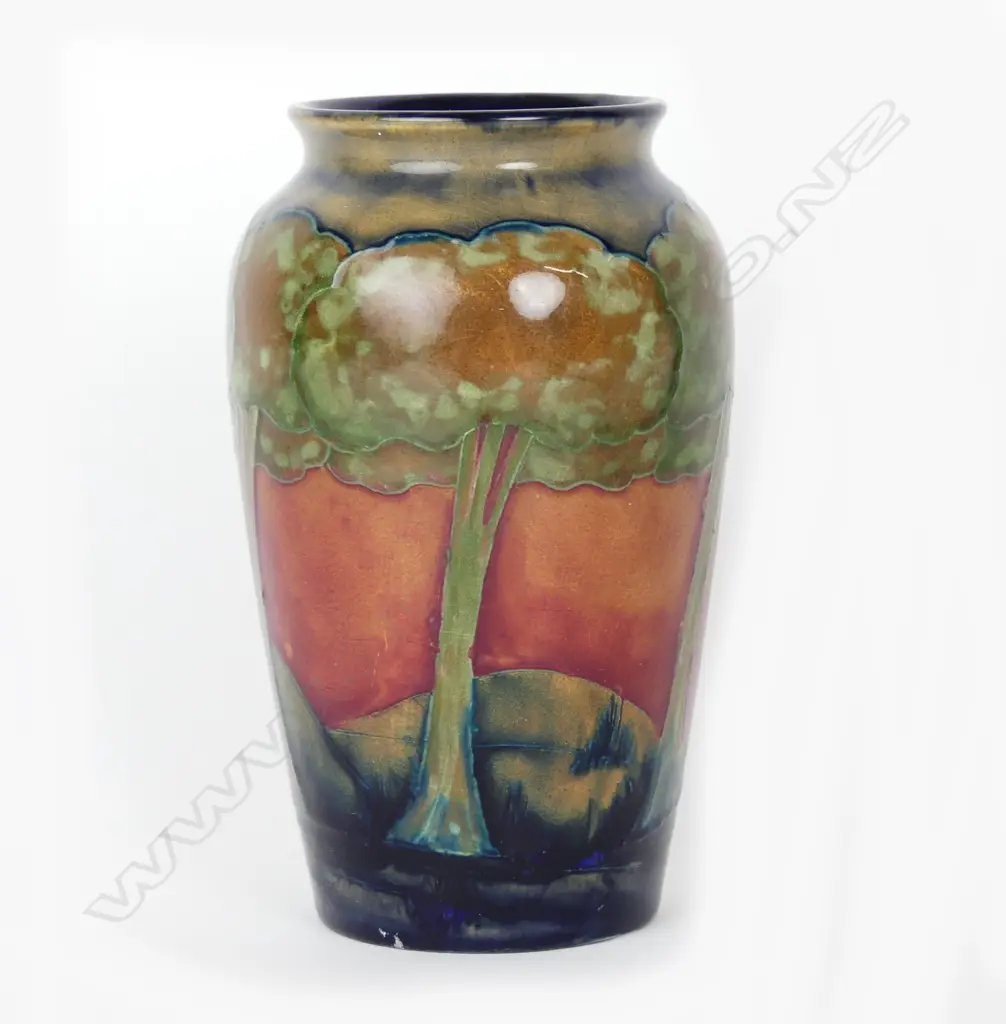 A Moorcroft uncommon 'Eventide' landscape design vase Image 1++